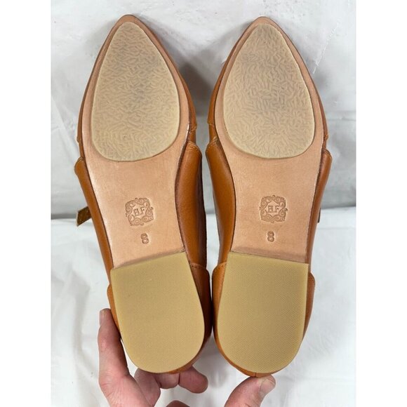 Elf On the Go Tan Leather Ballet Flats Women's Size 8 - Picture 7 of 15